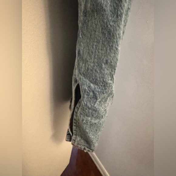 Good American Good Legs Twisted Slit High Waist Flare Jeans 12/31 - Picture 5 of 6